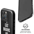 Eat Brains and Zombie On Black iPhone 16 Pro Magsafe Impact Case